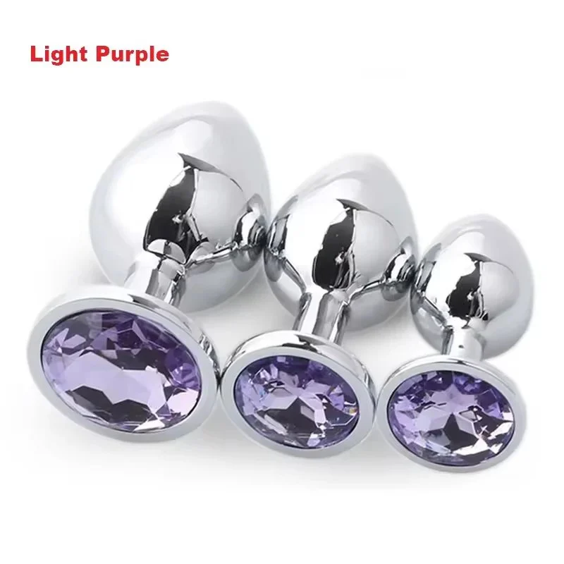 Metal Butt Plug Anal Sex Toys Flirting Toys for Men & Women Adult Toys Anal Sex Easy Insertion Anal Trainer