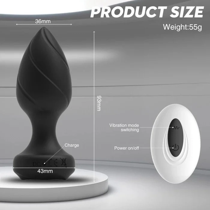 New Design Remote Control 10 Frequency Silicone Anal Plug Vibrator for Adult Men & Women Prostate Massage Sex Toys