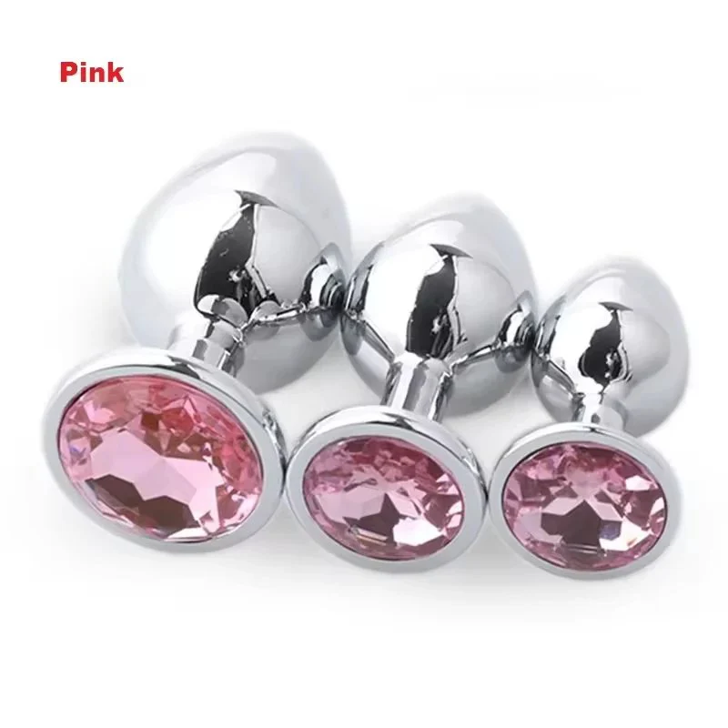Metal Butt Plug Anal Sex Toys Flirting Toys for Men & Women Adult Toys Anal Sex Easy Insertion Anal Trainer