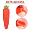 10 Frequency Nipple Clitoral Sucking Soft Vibrating Silicone Carrot Vibrator Sex Toys Women