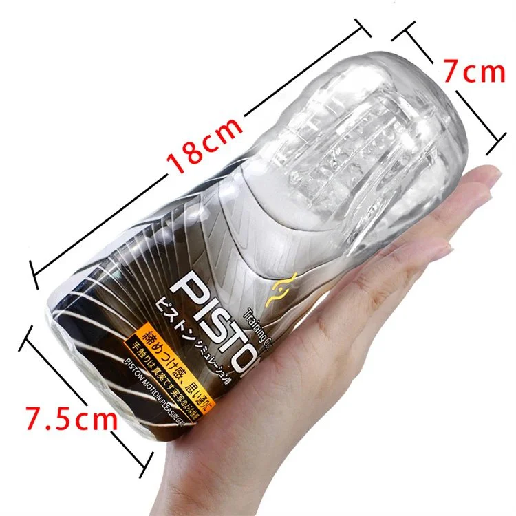 TPE Masturbation Cup Clear Crystal Male Masturbator Training Sex Toys for Men