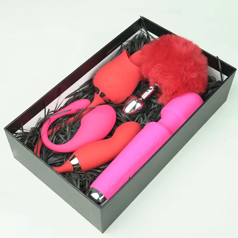 Luxury Packaging Custom Logo Adult Sex Toy Vibrator Gift Set Valentine's Day Gift Set for Couples