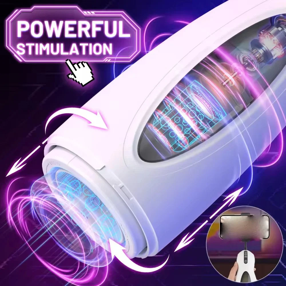 Thrusting Rotating Automatic Electric Male Masturbating with Vibrating Machine Masturbators Sex Toys for Man