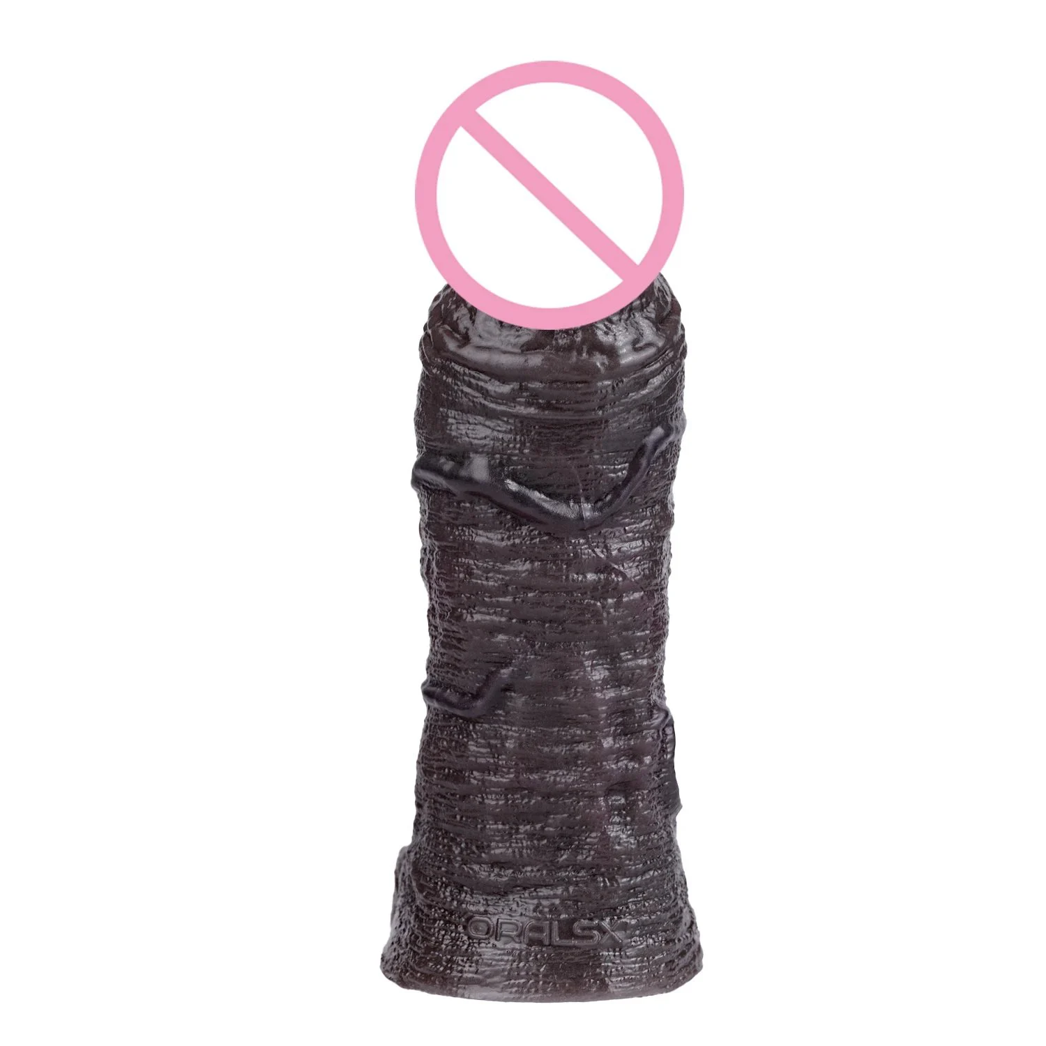 7.36in Closed-End Penis Sleeve Drop-Shippable Silicone Male Enhancement Penis Extender Female-Friendly Couples' Sex Toy