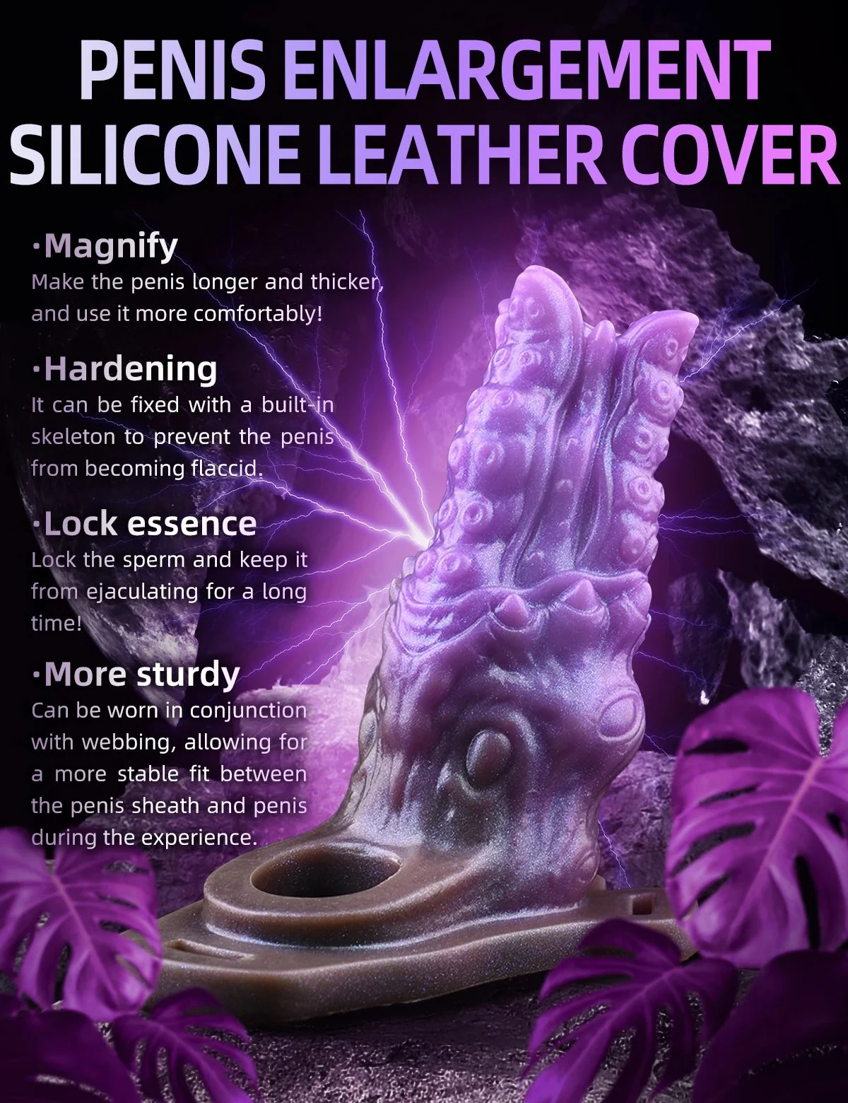 Safe Penis Enlarger Made of Silicone to Enhance the Experience of Sex Effectively Prolonged