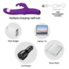 10 Frequency Clitoral Stimulator Double Motors Rechargeable Rabbit Vibrator With Dildo Sex Toys for Women
