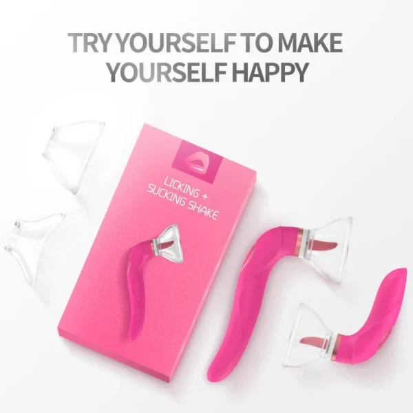 10 Frequency Nipple Clitoral Stimulator Licking Sucking Tongue Vibrator Sex Toys for Women