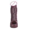 Adult Realistic Penis Sleeve Thick Cock Sleeve Closed Head Silicone Dildo Sheath Penis Enlargement Sex Toys for Men