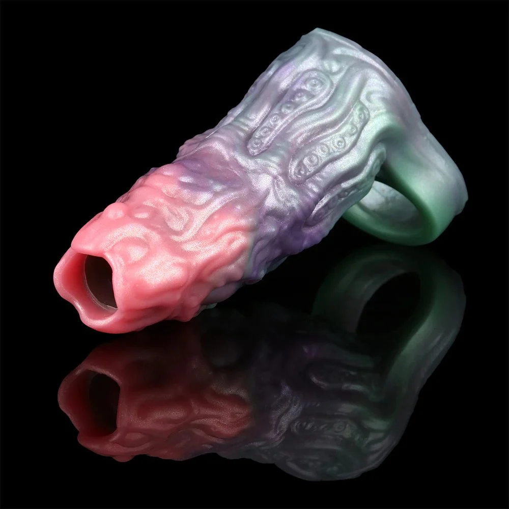 Abyssal Tendril Easy to Carry Penis Extender, Soft and Safe Silicone Material Suitable for Male Sex Toys