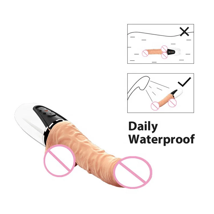 Women Medical Silicone Handheld Big Size 7 Frequency Vibrating Swing Sex Doll Toys Spirit Condom