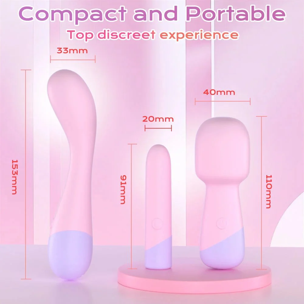 10 Frequency Female G-Spot Small Bullet Vibrator Women Mini Pink AV Wand USB Rechargeable 100% Waterproof