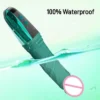 10-Frequency LED Vibrating Clitoral Dildo USB Power Adult Women's Sex Toys with G-Spot and Vaginal Vibrators