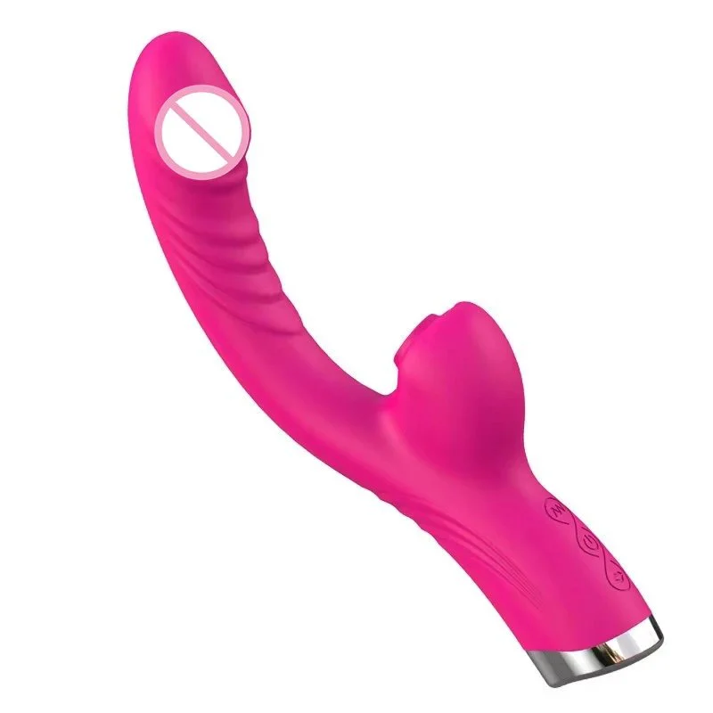 10 Frequency Women Sex Toys G Spot Clitoral Stimulator AV Stick Dildo Sucking Vibrator 2 in 1