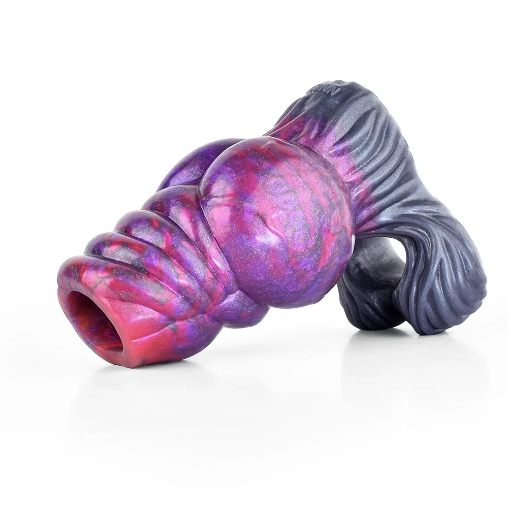 Silicone Enlargement Penis Sleeve Masturbator for Man Reusable Condoms Penis Pump for Adult Cock Rings Sex Toys