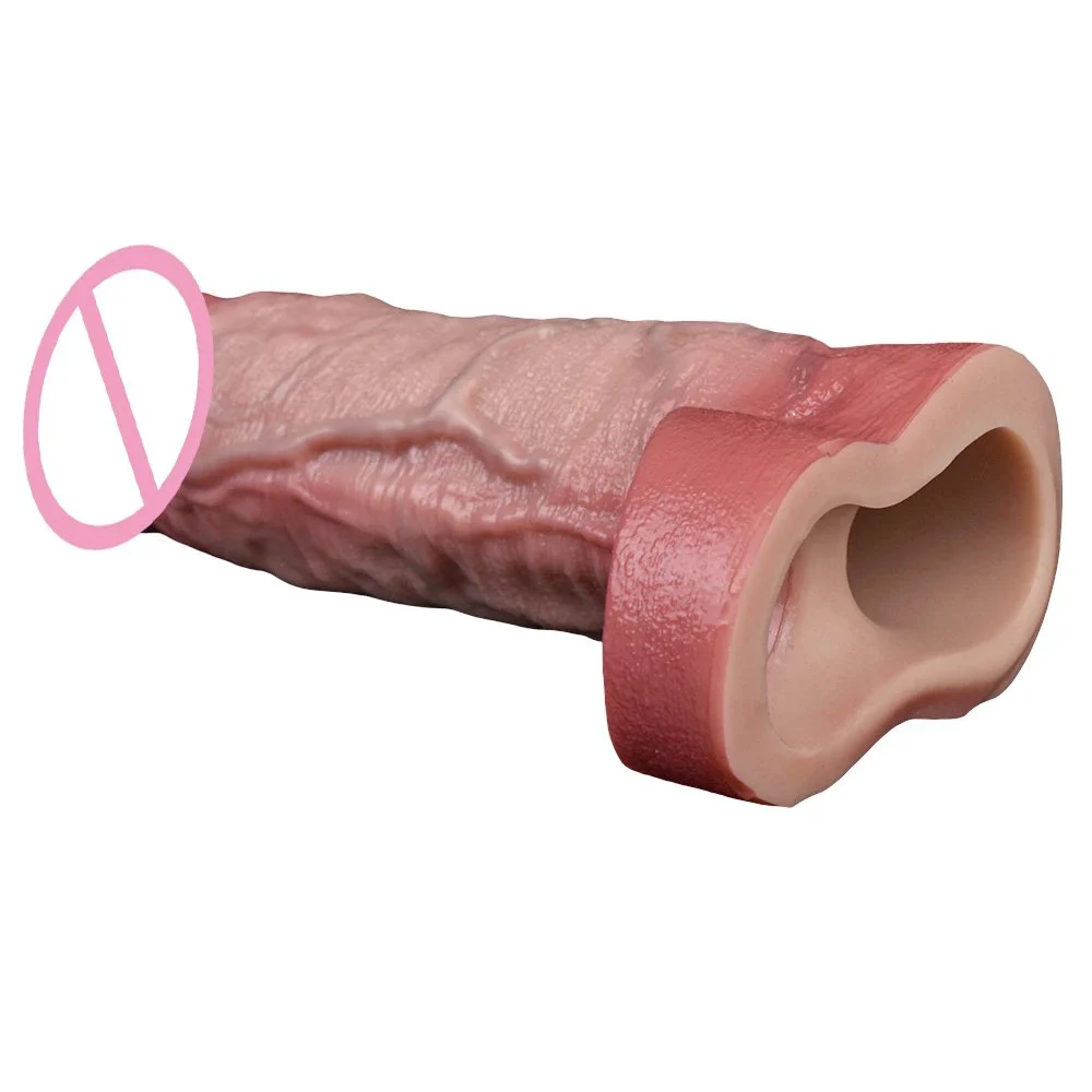 Silicone Material Soft and Easy to Carry Male Penis Extender Vibrating Dildo Set Suitable for Male Sex Toys