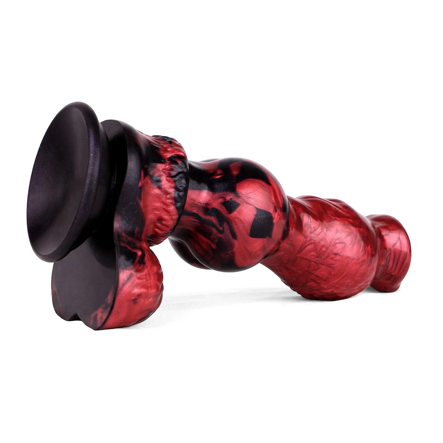 9in Realistic Dog Knot Fantasy Dildo Wolf Knotted Anal Plug Dildos with Strong Suction Cup Adult Sex Toy Anal G-Spot Stimulation