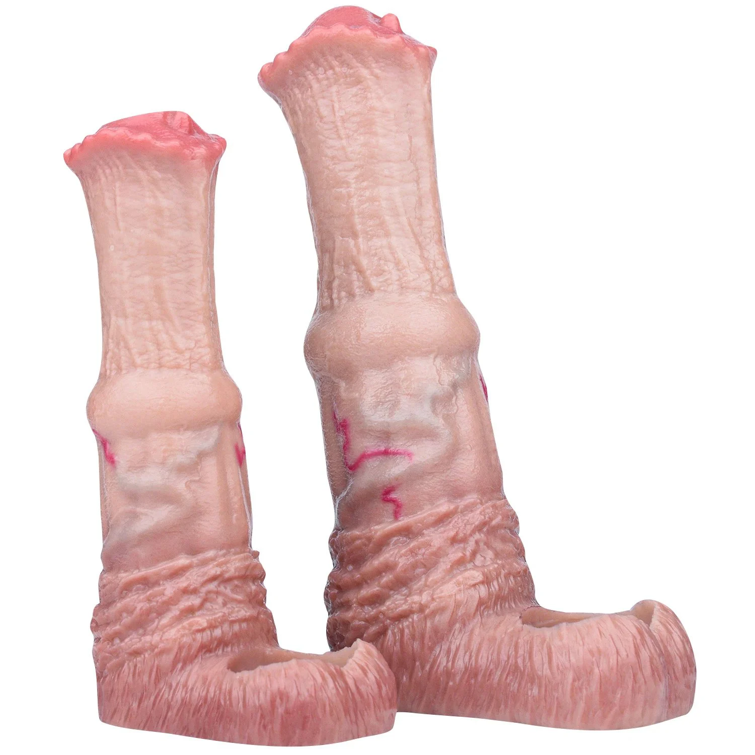 Skin Color Horse Penis Sleeve Hollow Horse Dildo Thick Condom Reusable Condom Cock Ring Sleeve Sex Enhancer for Men