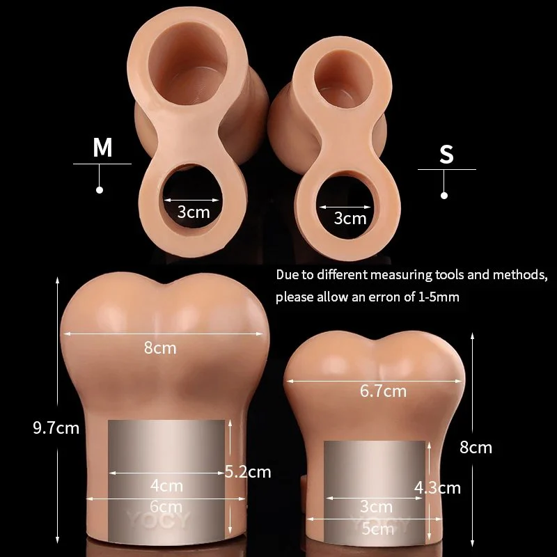 Silicone Sleeve Luminous Penis Enlargement Penis Ring Penis Extension Sleeve Stretchable Sheath Multi Size Men Sex Toy