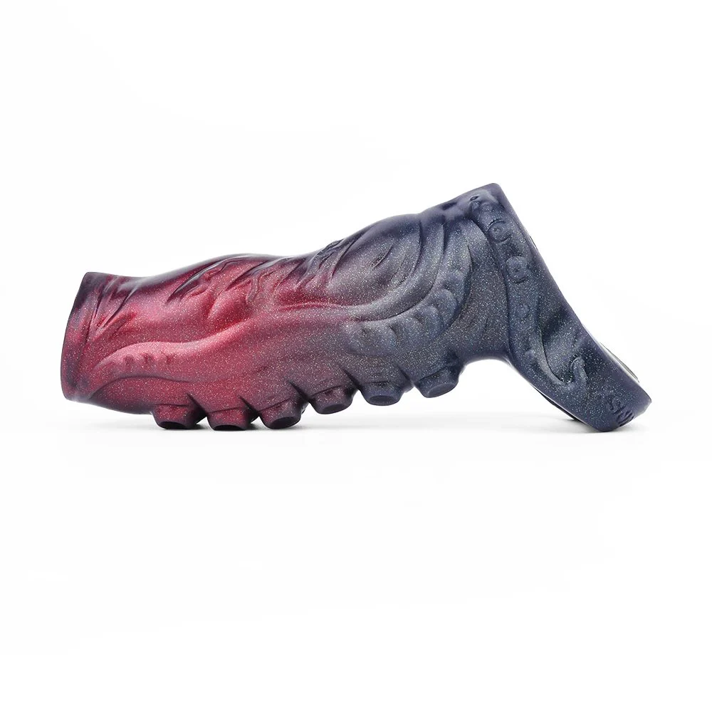Soft Penis Enlargement Sleeve Fantasy Monster Silicone Dildo Penis Enlargement Spray Water Simulation Couple Sex Toys