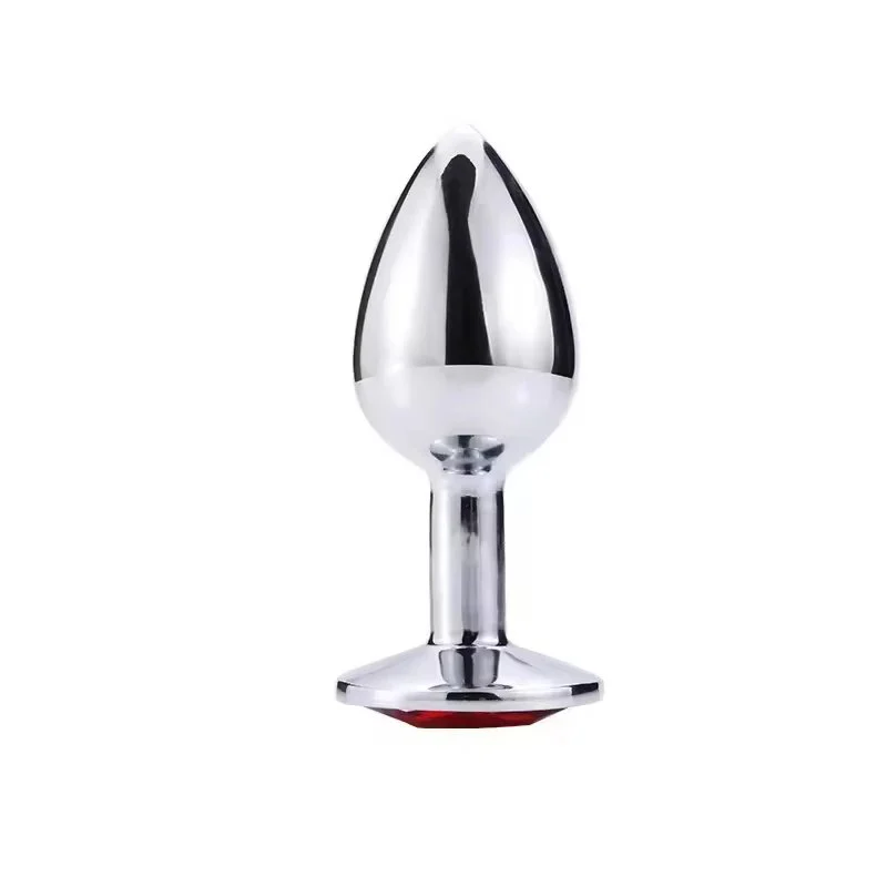 Couple Anal Plug Sex Toys Intimate Metal Stainless Steel Anal Plug With Crystal Jewelry Dildo Vibrator Smooth Touch Anal Plug