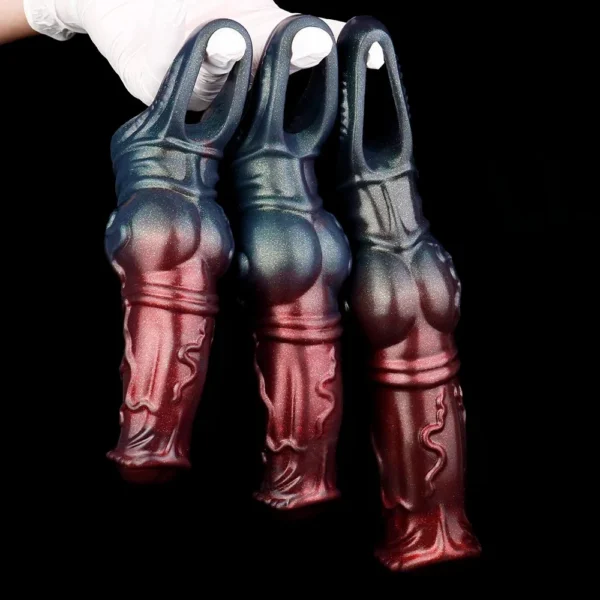 Animal Penis Sleeve Male Sex Toys Big Knot Clitoris G-spot Stimulate Delay Ejaculation Cock Sheath Stretcher for Men Couple