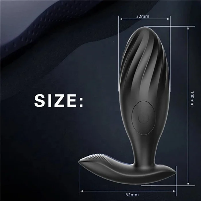 10-Mode Waterproof Remote Control Prostate Massage Plug Silicone Butt Dildo for Couple Sex Toys Anal Plug