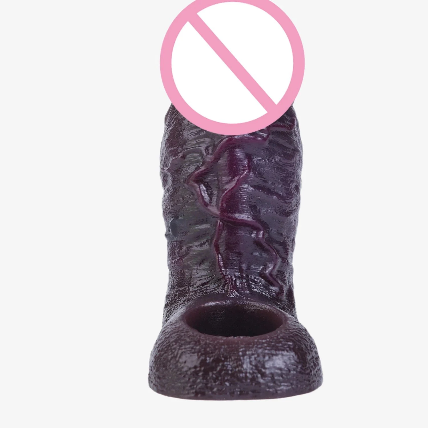 Brown Duke Series Silicone Penis Sleeve Four Sizes Available Male Penis Extender Realistic Skin-Like Feel