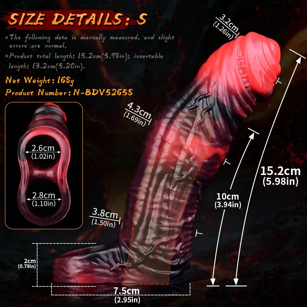 Animal Silicone Vibrating Penis Sleeve Cock Ring,Penis Ring Vibrator, Penis Extender for Penis Testicles G Spot Stimulation