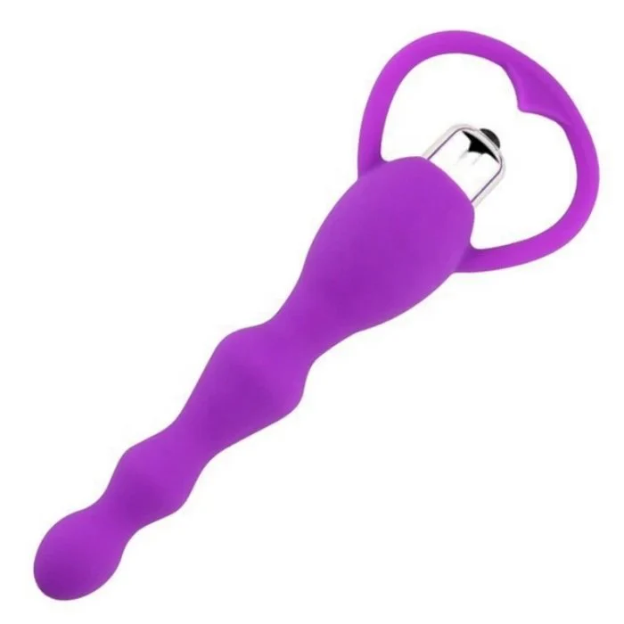 1 Speed Vibrating Silicone Anal Beads Sex Toys for Enhanced Sexual Pleasure