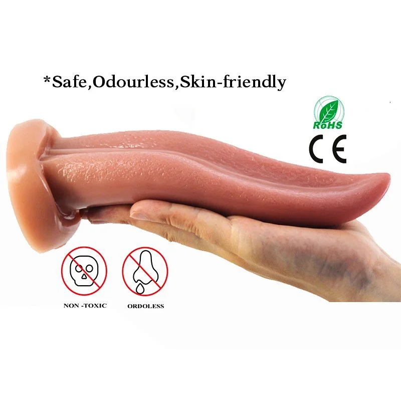 Flexible Soft Tongue Shape Dildo for Pussy and Anal Masturbation Tongue Shaped Dildo Erotic Products Sex Toys Adults