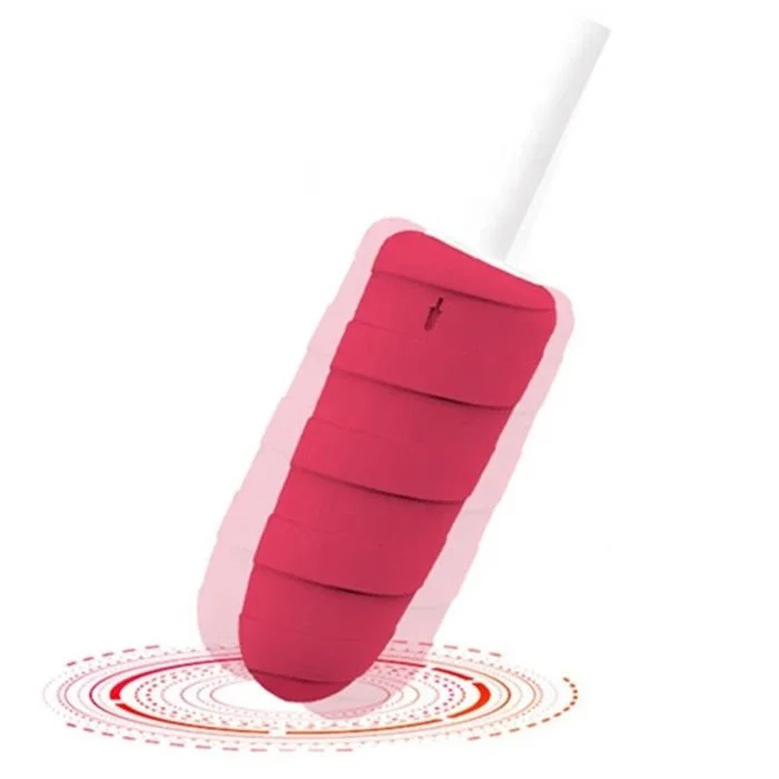 10-Speed USB-Powered Icy Cream Waterproof Non-Latex Vibrator for 10-Frequency Vaginal Wand for Women's Clit Clitoris Stimulation