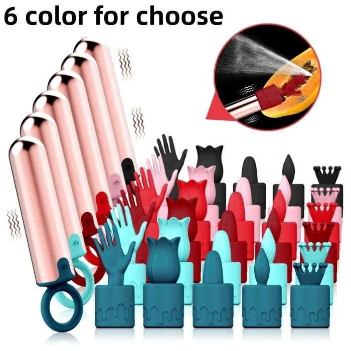 Mini Pocket 10-Mode Electric Lipstick Bullet Vibrator Travel Massage Gift for Women