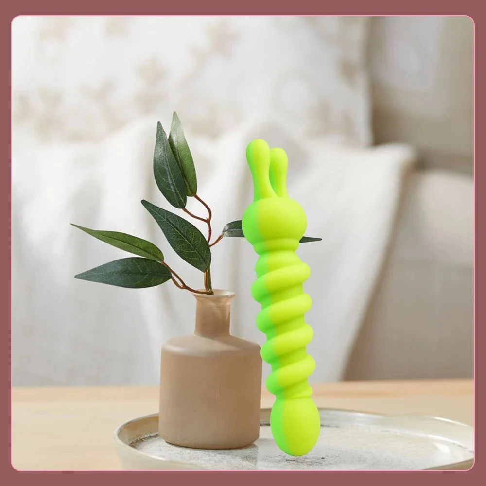 Mini Vibrator Nipple Clamps Dual Head Soft Silicone Bunny Vibrator Sex Toys Vibrating Tail Butt Plug Toys