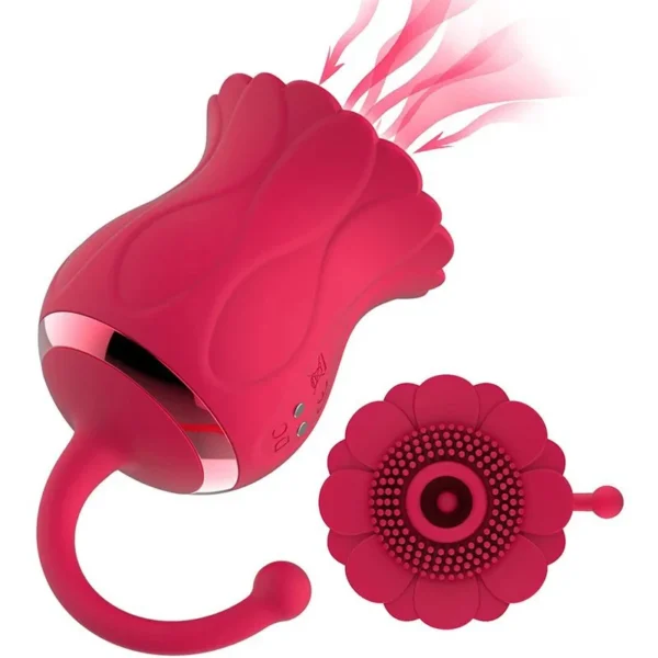 Oral Suction Sucking Vibrator Suction Toy Clitoris Clit Sucker Nipple Sun Flower Sex Toys Red Rose Vibrator