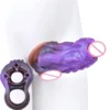 Tentacle Shape Male Penis Sleeve, Cock Sleeve with Penis Ring,Silicone Penis Extender Enlarger Sleeve Cock Extension Sleeve