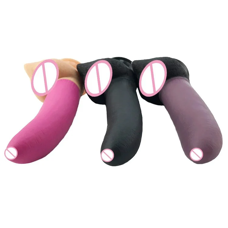 20cm 7.87 4cm Soft Flexible Realistic Lifelike Artificial Dildo Anal Butt Plug Silicone Kangaroo Animal Dildo for Women