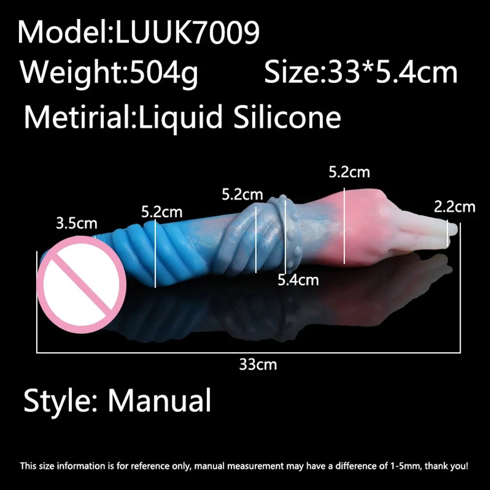 33cm Liquid Silicone Finger Shape Dildo Anal Plug Knotted Anal Dildo Lesbian Sex Toys for Women Couple Love