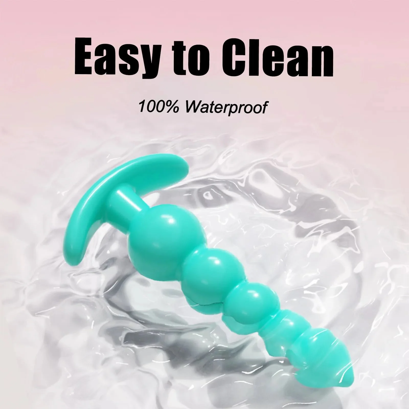 3-Piece Colorful Anal Training Kit-Anal Plug Finger Sleeve Tapered Plug Anal Beads Prostate Massager Eco-Friendly
