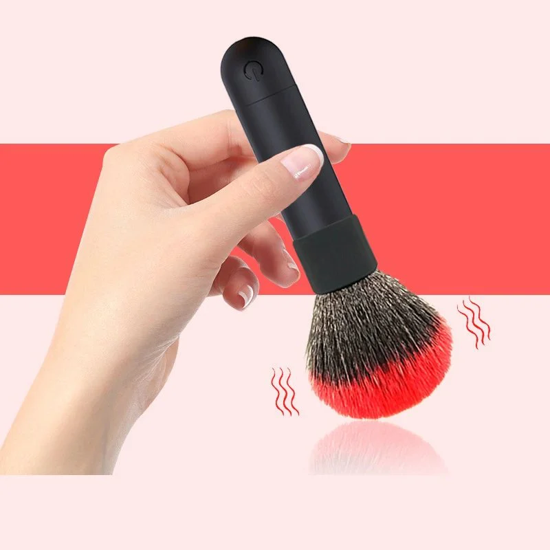 10 Speed Jump Egg Bullet Clitoris Nipple Breast Massager Vibrating Makeup Brush Vibrator Sex Toy
