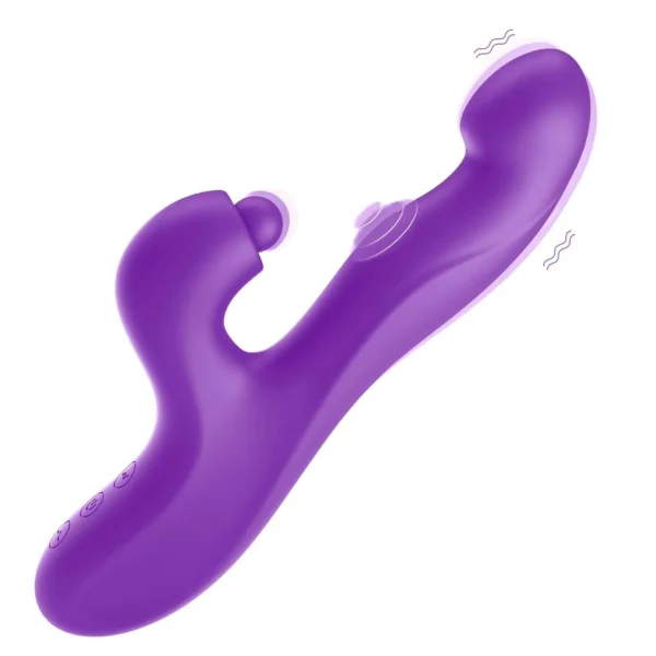 Pulsating Vaginal Vibrator Women Masturbation Toy Heating Function Clitoral Thumping Rabbit Vibrator for Clit G Spot Stimulation