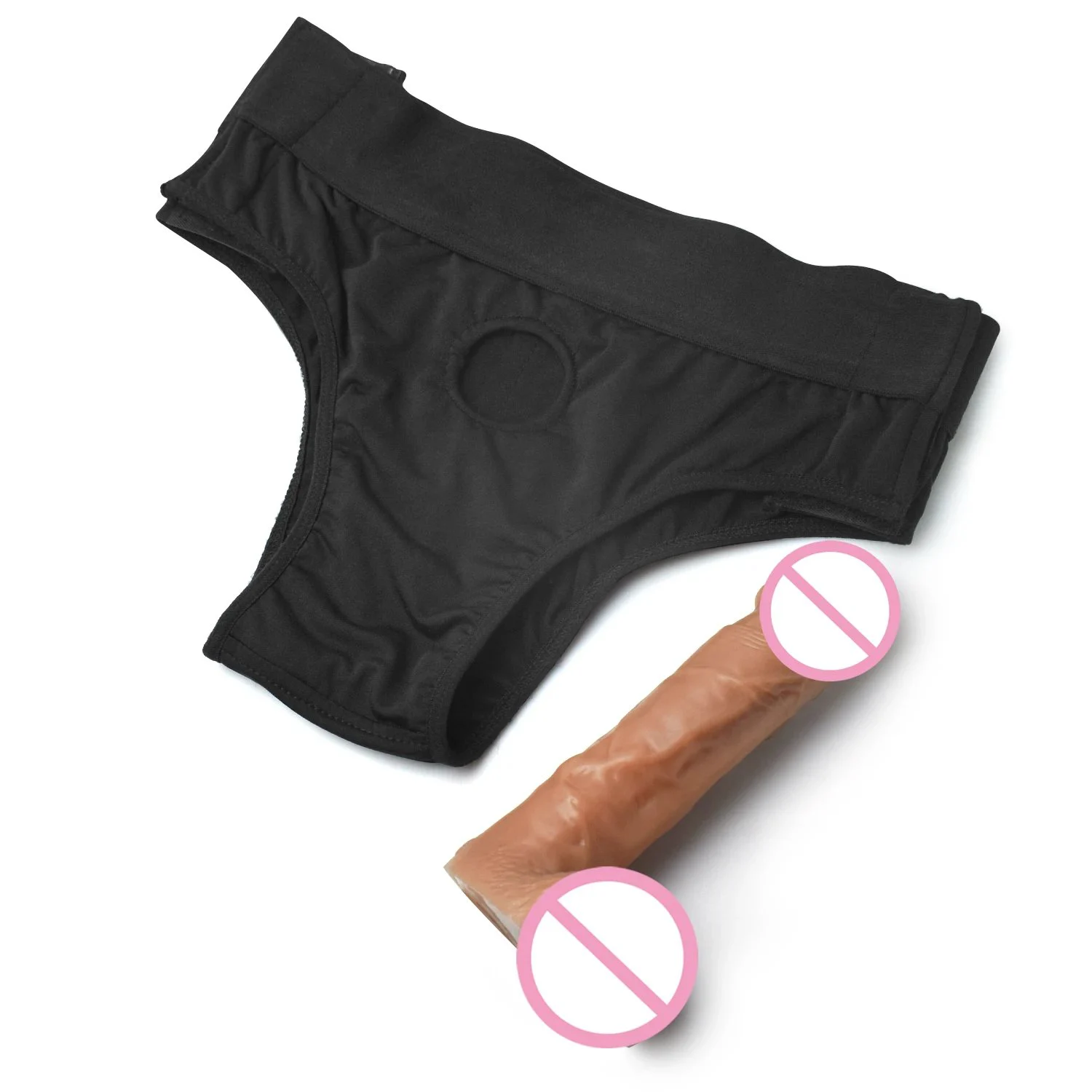 6.77 Inch Realistic Small Massage Penis Artificial Wearable Dildo Chastity Belt Sex to Toy for Women