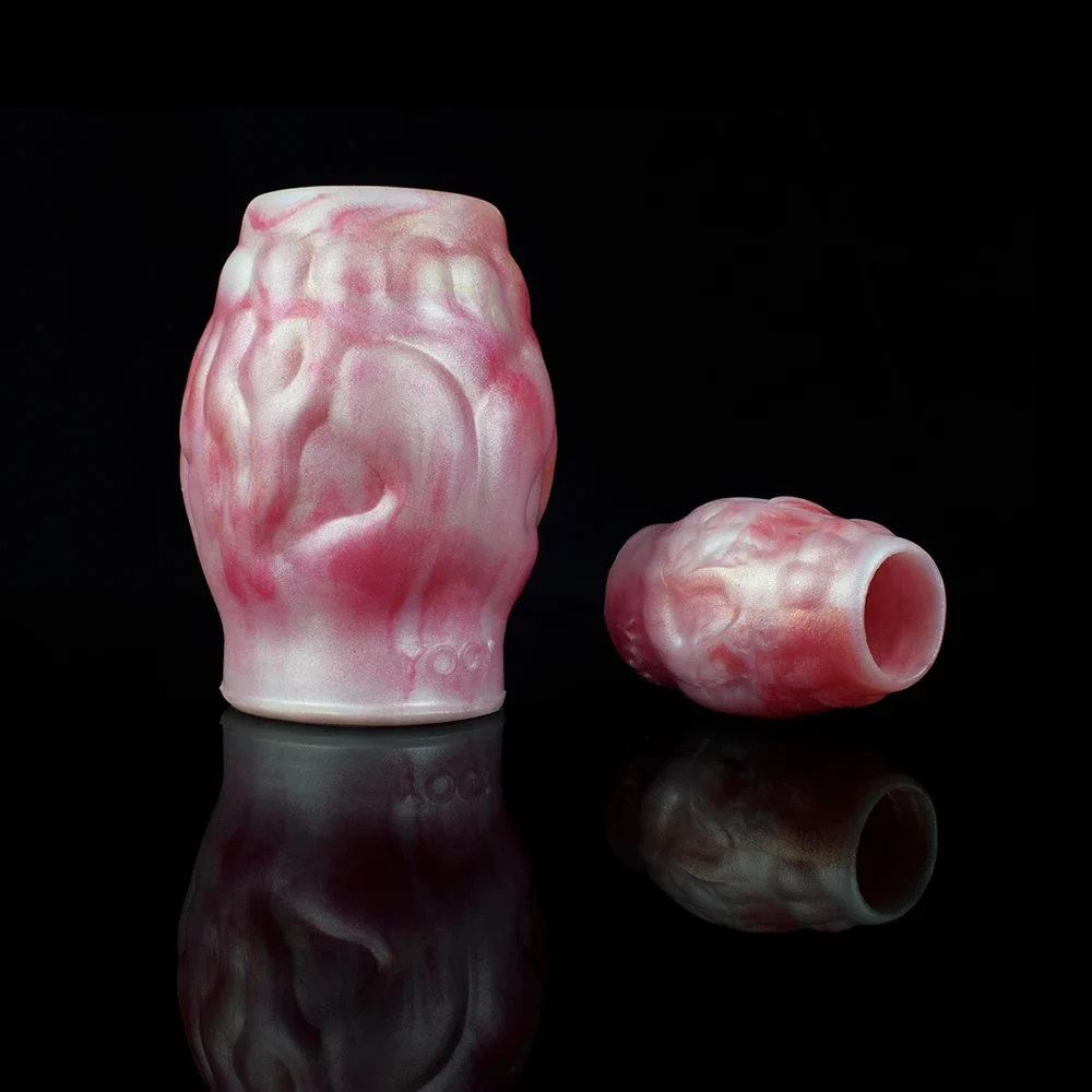 Dog Knot Ball Sleeves Men Penis Enlargement Soft Silicon Cock Ring for Male Sex Toy