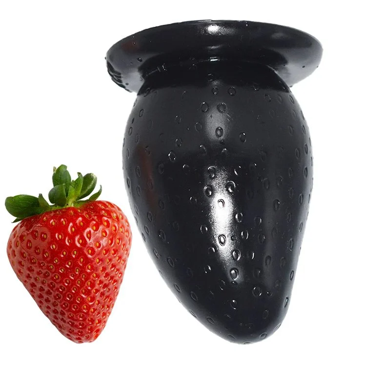 5 Big Rough Fruit Strawberry Seed Surface Anal Toys Anus Male Prostate Massage 3 Inch extra Thick Strawberry Dildo for Anal