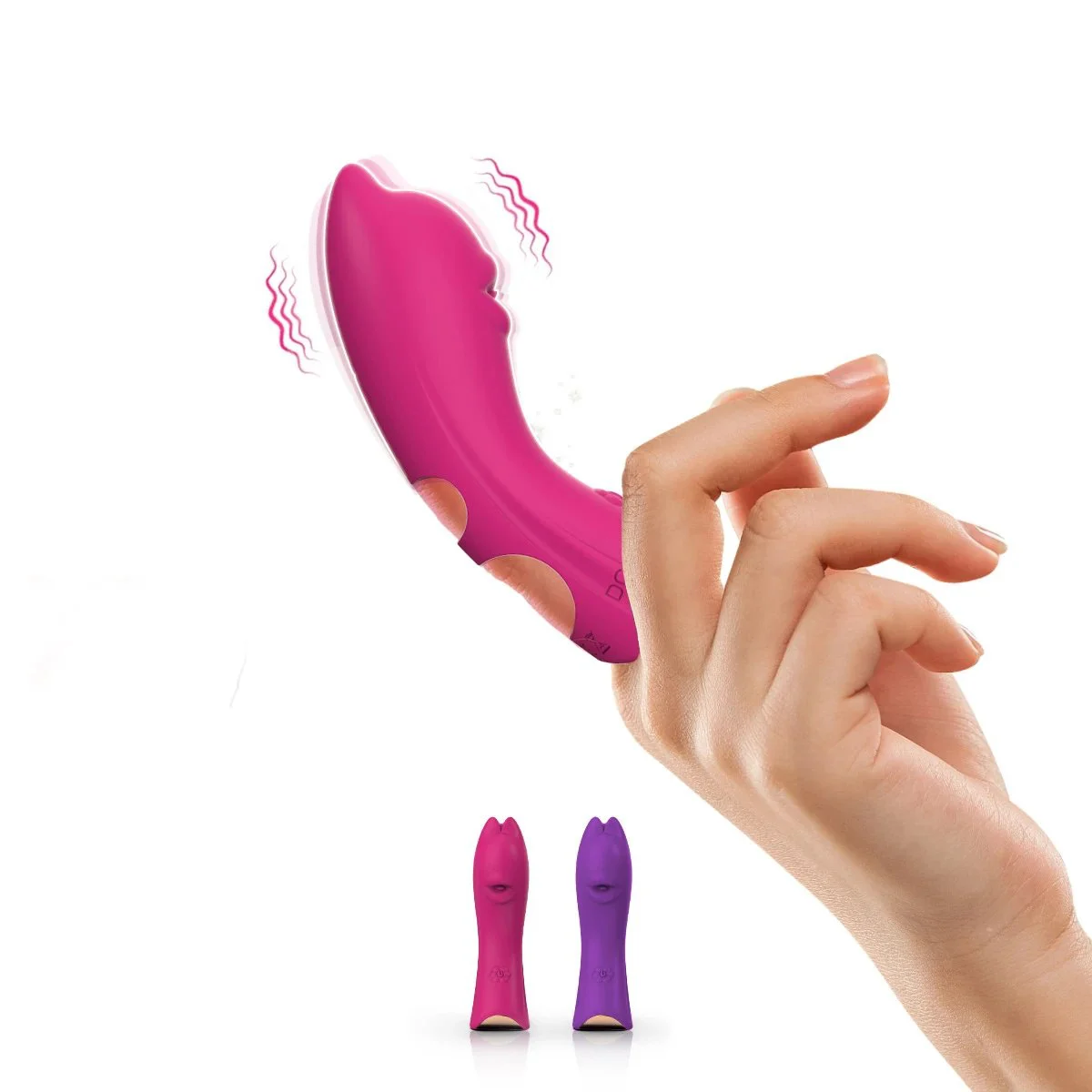 10 Modes Silicone Vibrating Finger Sleeve G Spot Clitoris Stimulator Finger Sleeve Vibrator Sex Toy