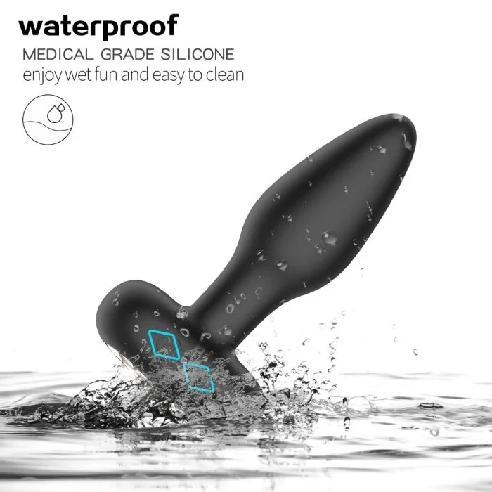 10 Vibrating Anal Sex Toy Prostate Massager with Control Pushing Male Anus