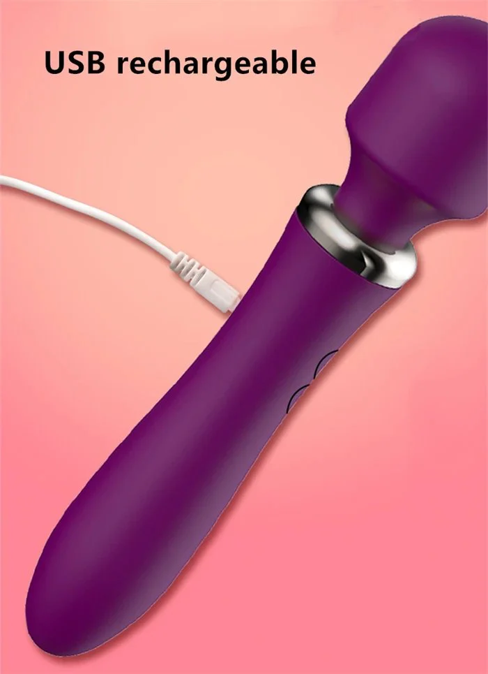 Powerful Dual Vibrator with 10-Mode Massage Stick Body and Clitoral Sex Toy Female-friendly Sex Toy