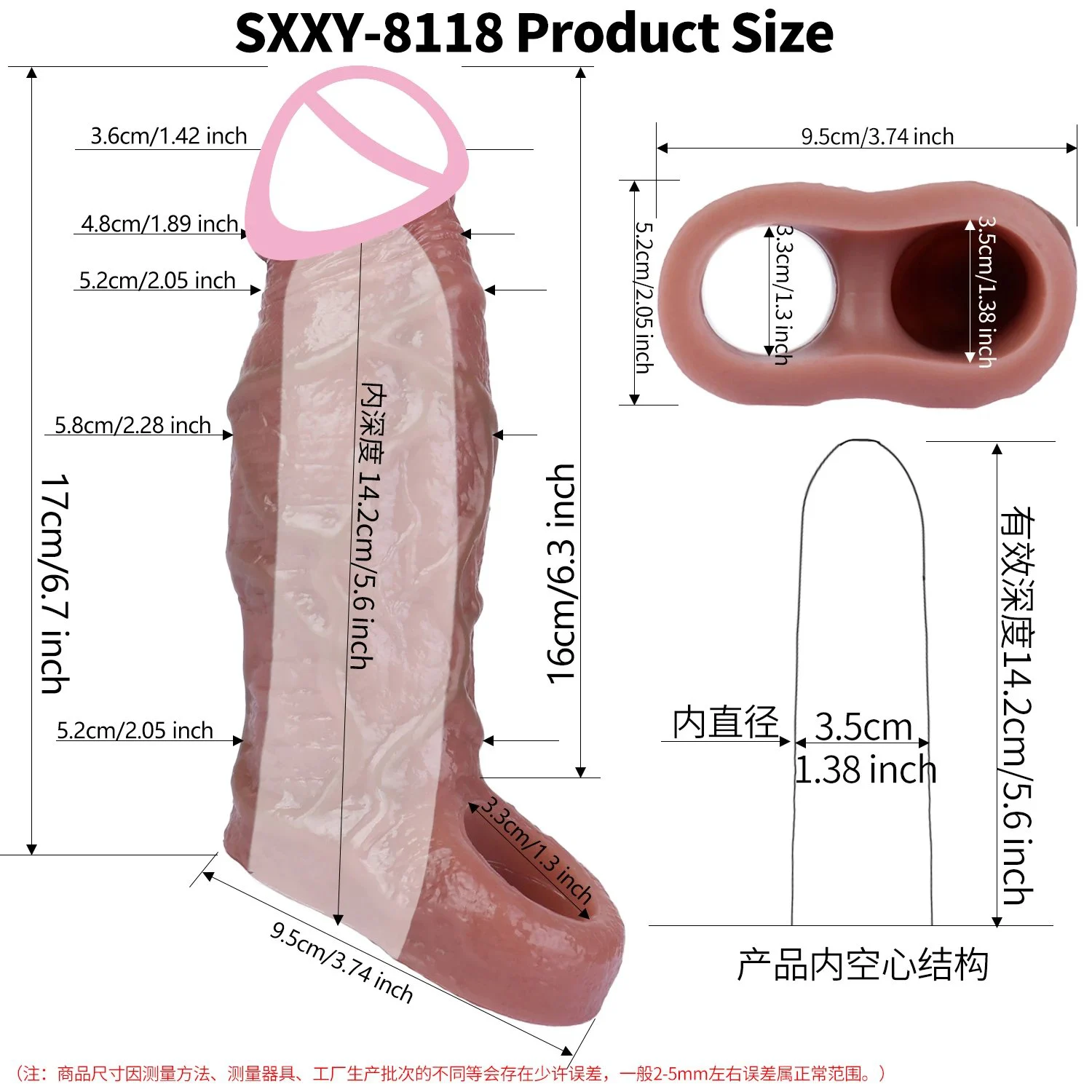 14-17cm Realistic Penis Sleeve Extender Big Cock Sleeve Male Dick Enlargement Delay Reusable Condom Men Sex Toys with Ring