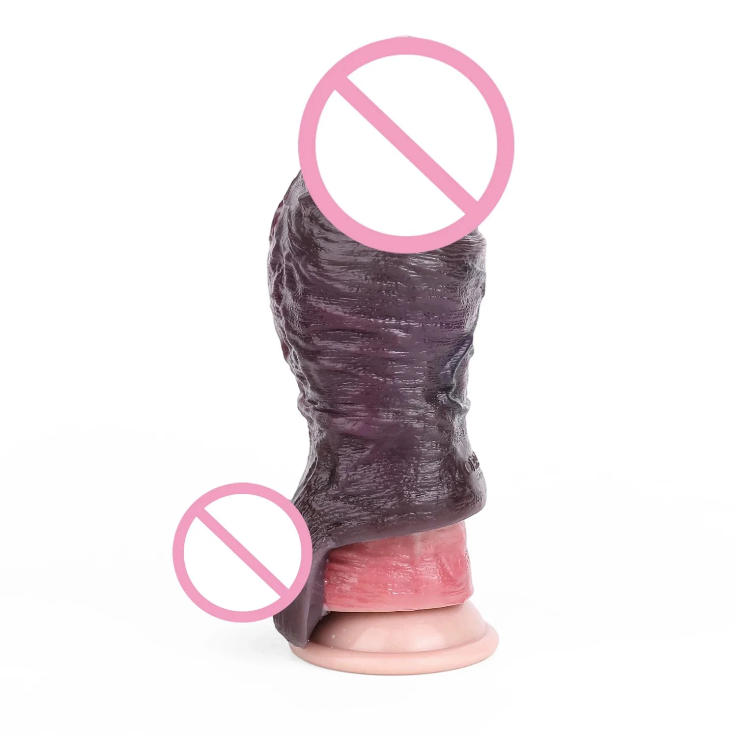 4 Sizes for Men's Penis Sleeves Effectively Enhance and Prolong Medical-grade Silicone Opening Design Obsidian Black