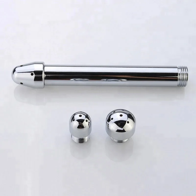 1Set Small Shower Head Enema Water Nozzle Anal Plug Head Enema Anal Cleaning Kit Faucet Vaginal Washing
