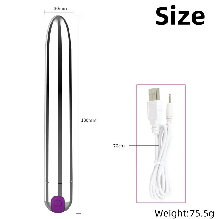 Powerful Mini 10 Frequency Bullet Vibrator Sex Toys for Women's Clit & G-Spot Stimulation Sex Products